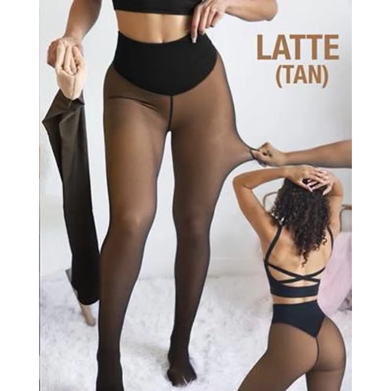 Tights Pantyhose Sheer - Leggings Térmicos Moldeadores con Forro Polar