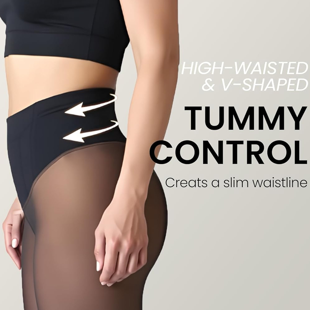 Leggings con Forro Polar de Un - Tights Pantyhose Sheer reseña y precio