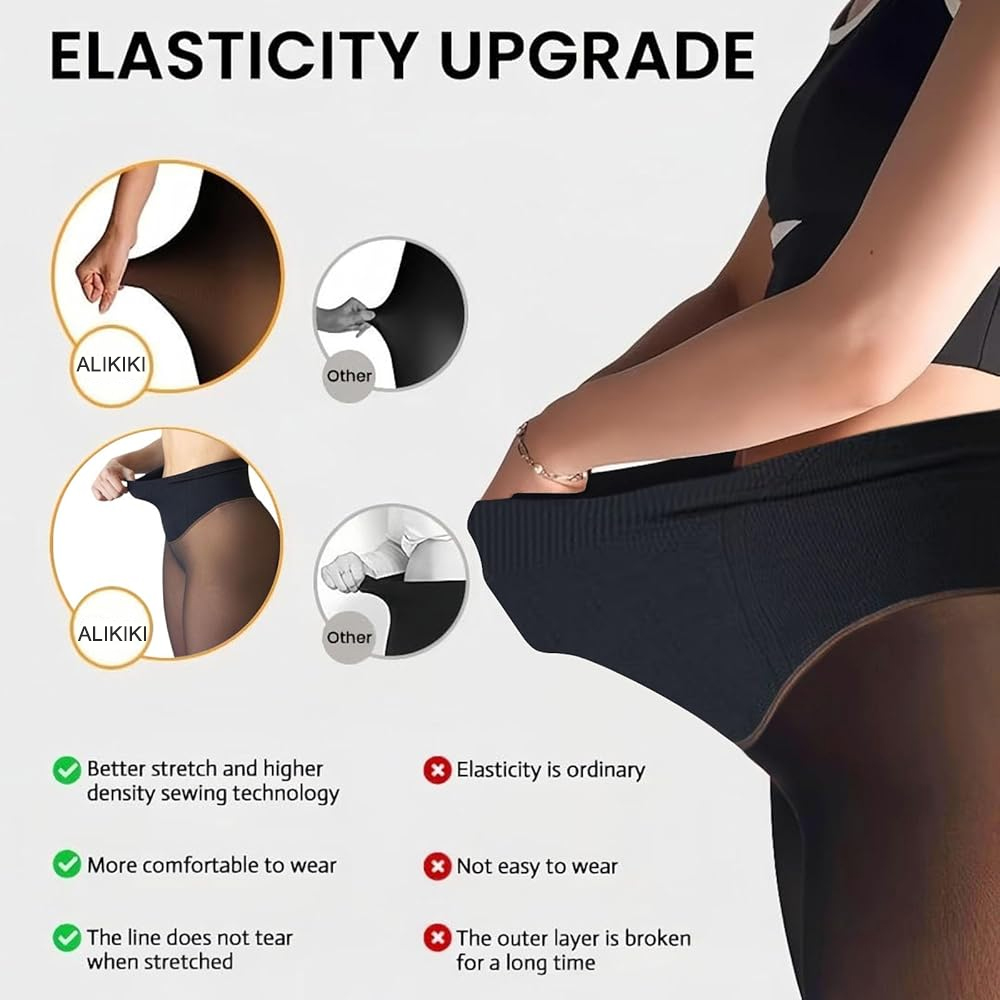 Leggings con Forro Polar de Un - Tights Pantyhose Sheer reseña y precio