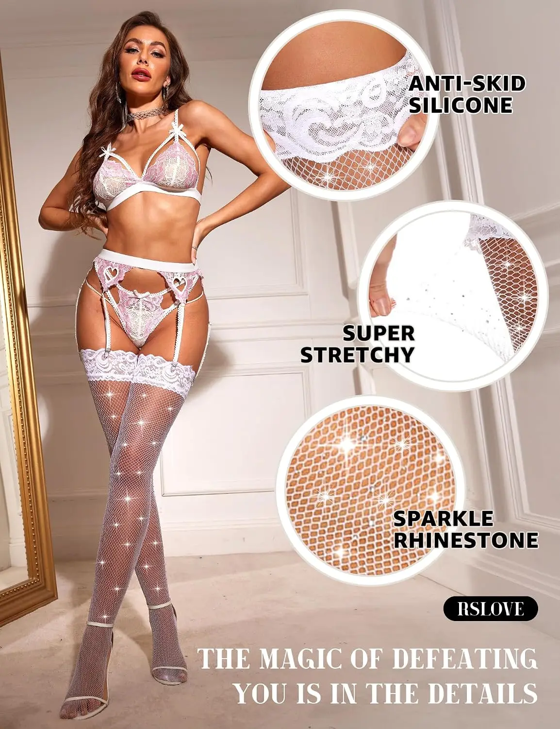 Medias Altas Sexys para Mujer, - Fishnet Stocking Women reseña y precio