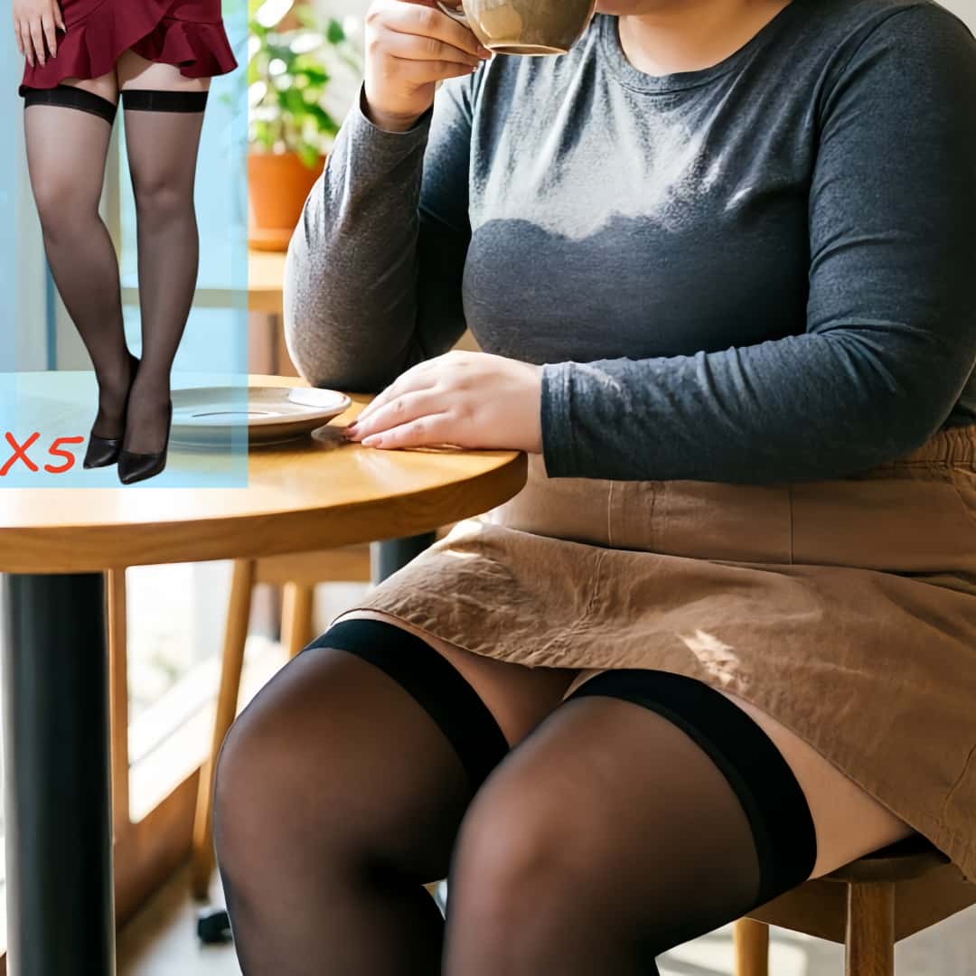 5 pares de medias altas hasta  - Thigh High Sock Stay Up reseña y precio